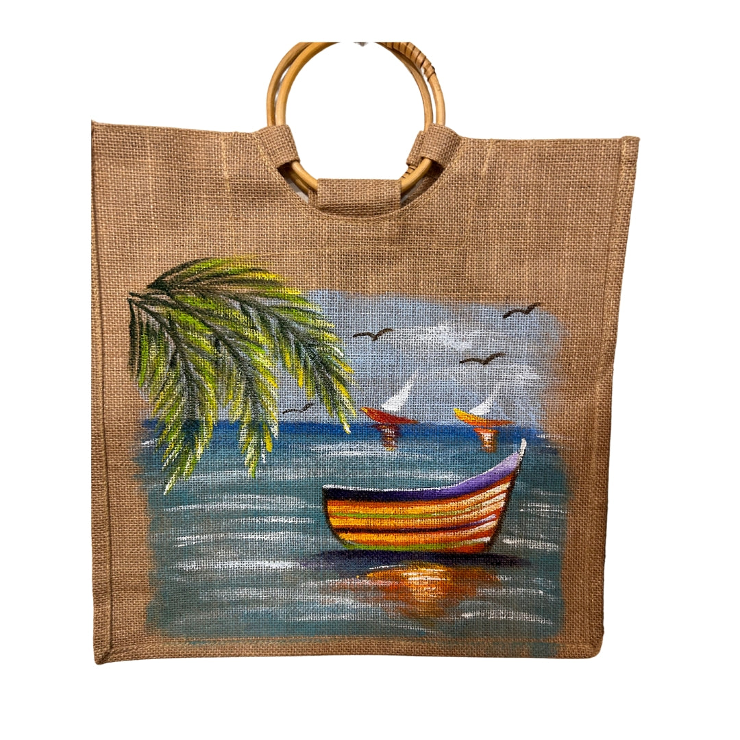 Jute Handbag β Handmade Dominican Souvenir with Island Style