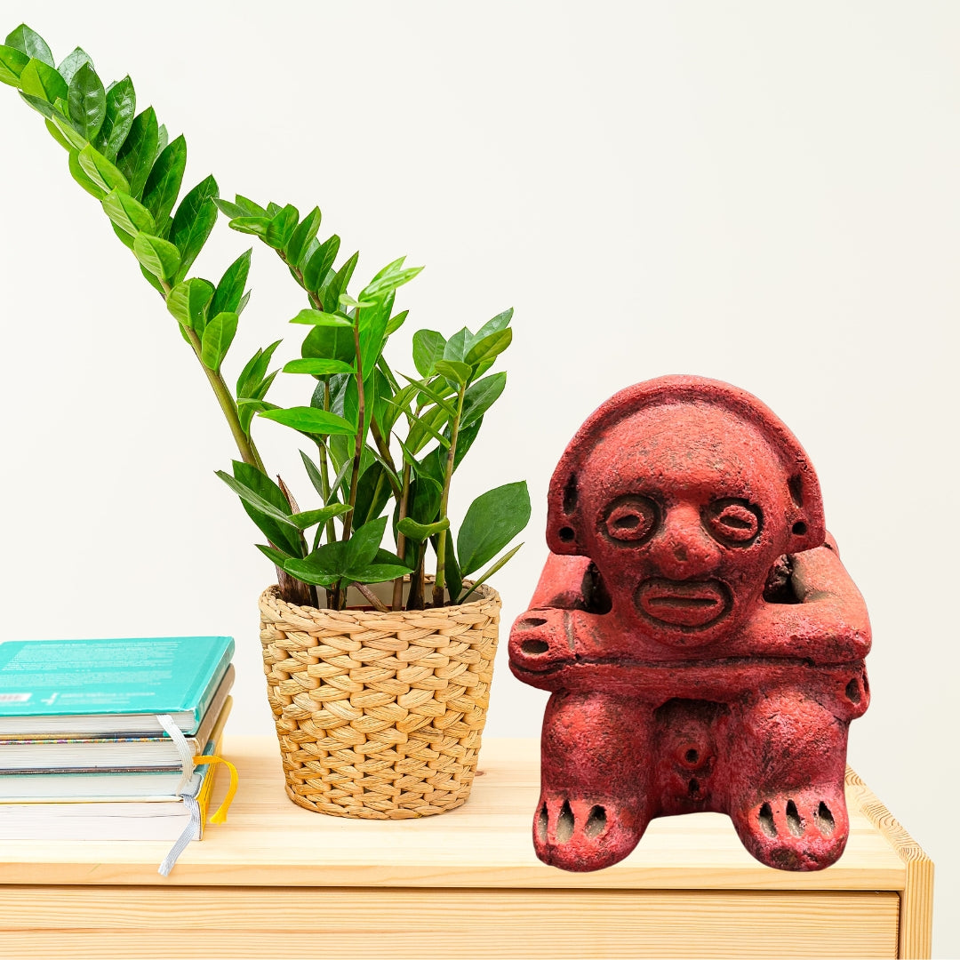 Anthropomorphic Effigy Vessel-Embodying the Taino God of Thought - Handcrafted figurines