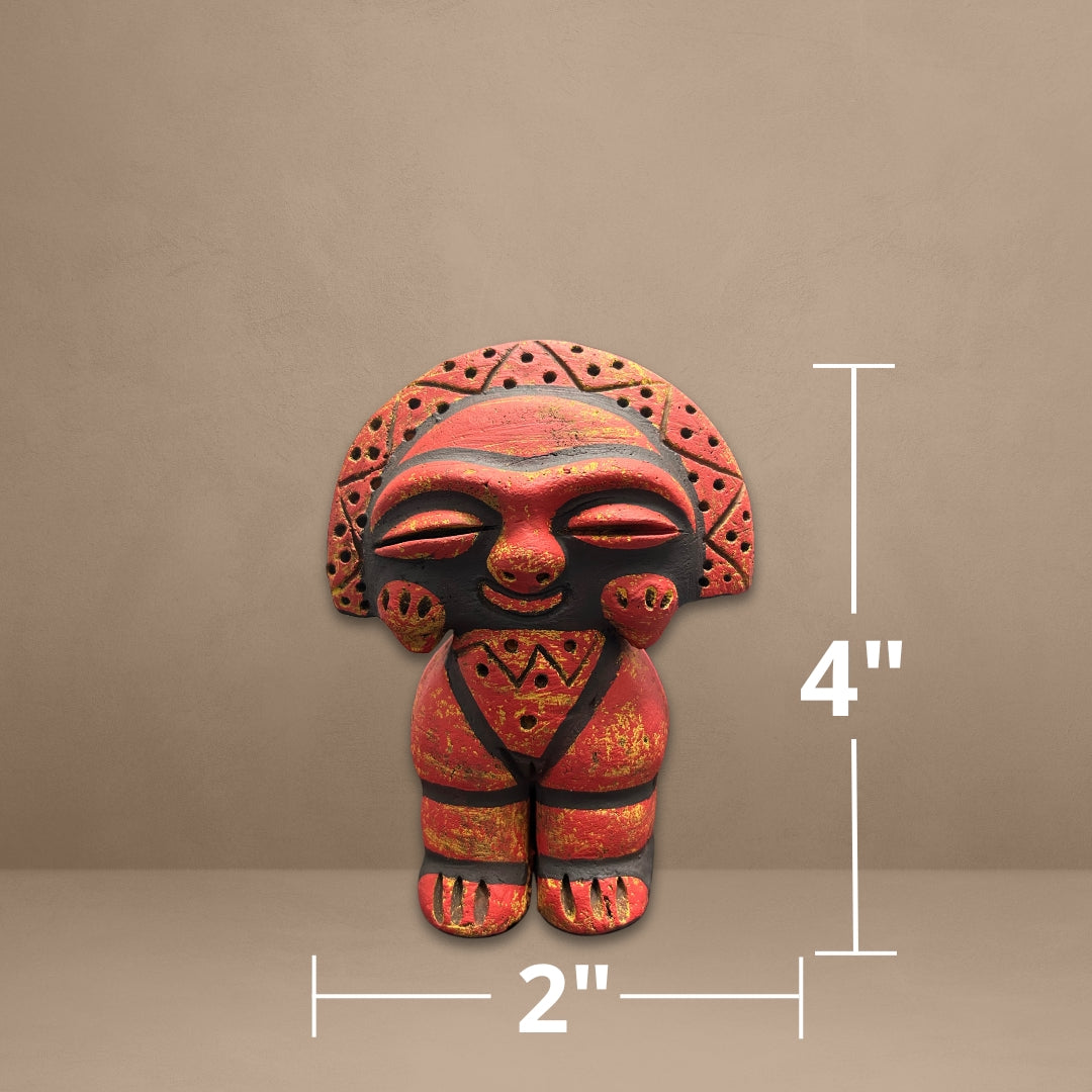 Moon Goddess - Embodying the Mystical Taino Moon Goddess - Handmade Taino statue