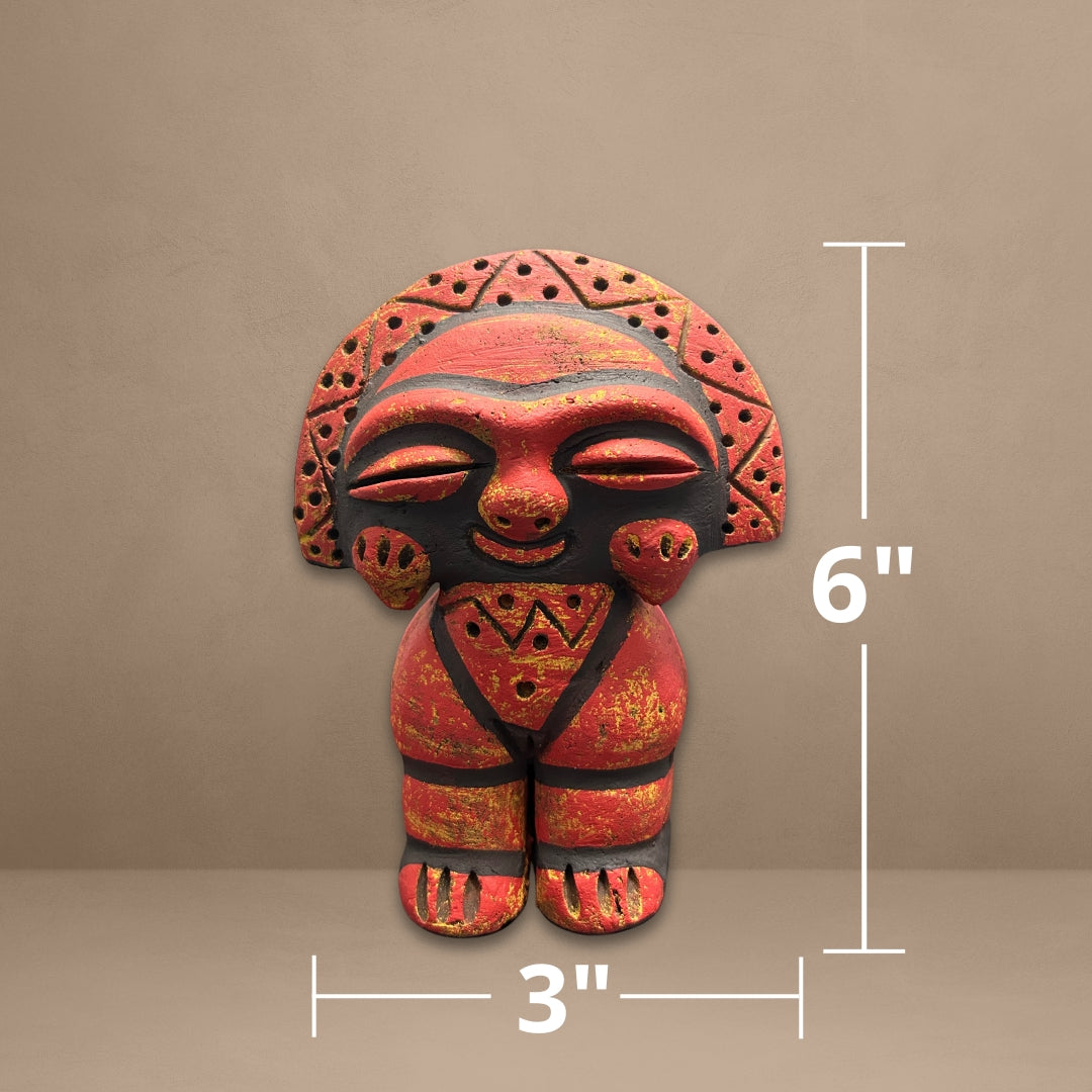 Moon Goddess - Embodying the Mystical Taino Moon Goddess - Handmade Taino statue
