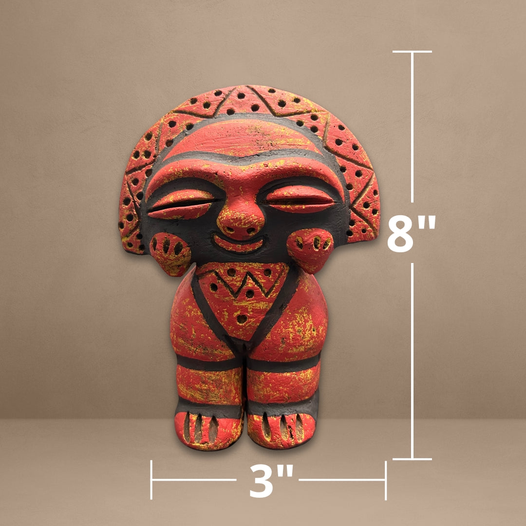 Moon Goddess - Embodying the Mystical Taino Moon Goddess - Handmade Taino statue