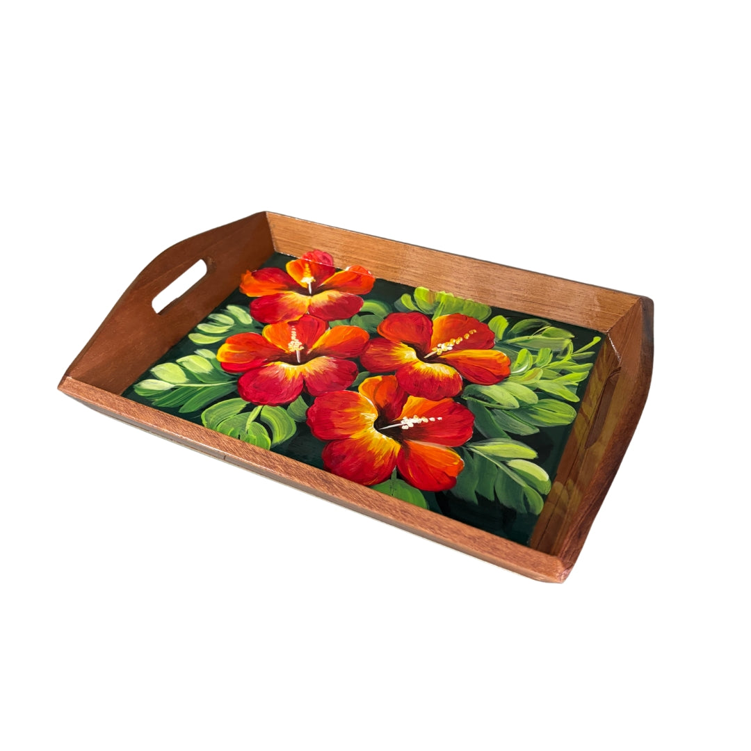 Handcrafted Wooden Tray – Cayenne Design | Bold Dominican Souvenir