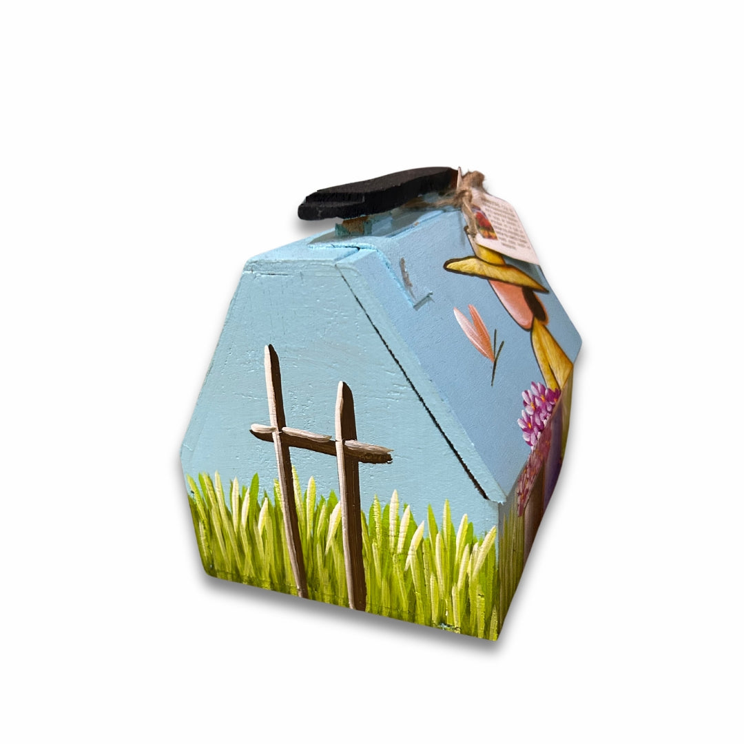 Shoe Shine Box β Dominican Souvenir with Countryside Woman Design
