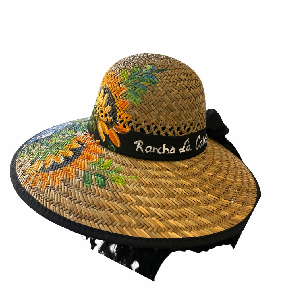 Jute Hat β Dominican Souvenir with Sunflower Design