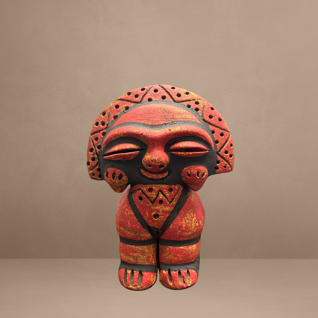 Moon Goddess - Embodying the Mystical Taino Moon Goddess - Handmade Taino statue