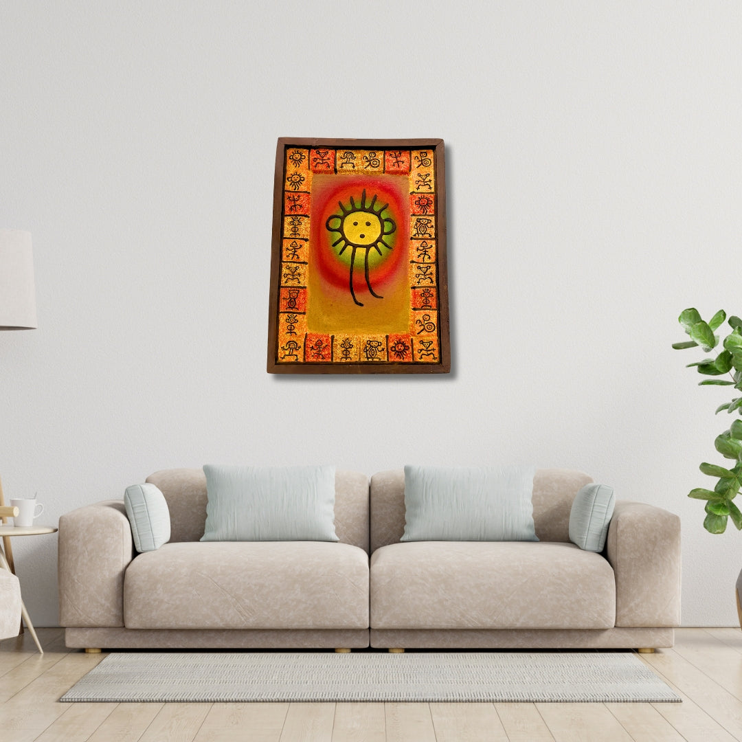 Taino Symbol Painting - A Visual Ode to Ancestral Wisdom