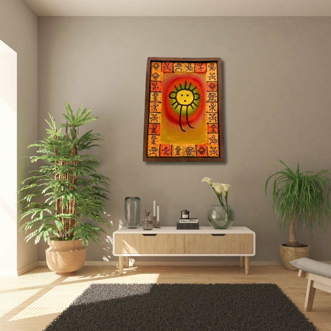 Taino Symbol Painting - A Visual Ode to Ancestral Wisdom