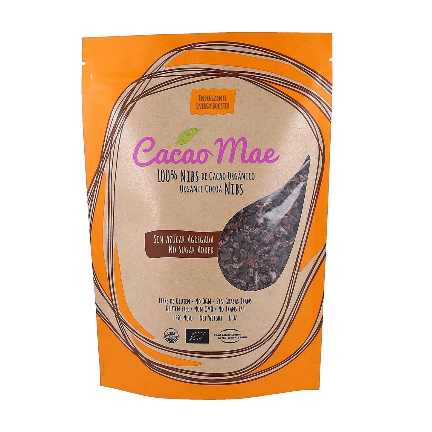 Cacao Mae – 100% Organic Dominican Cocoa Nibs, No Sugar Added, Gluten Free (3oz) – Direct from Dominican Republic