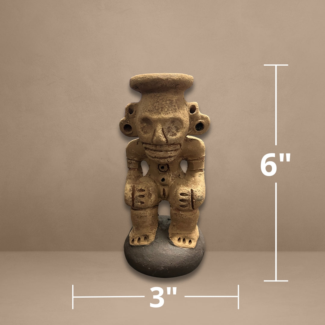 Cohoba - Guardián del ritual de la Cohoba en la cultura taína - Figuras precolombinas hechas a mano
