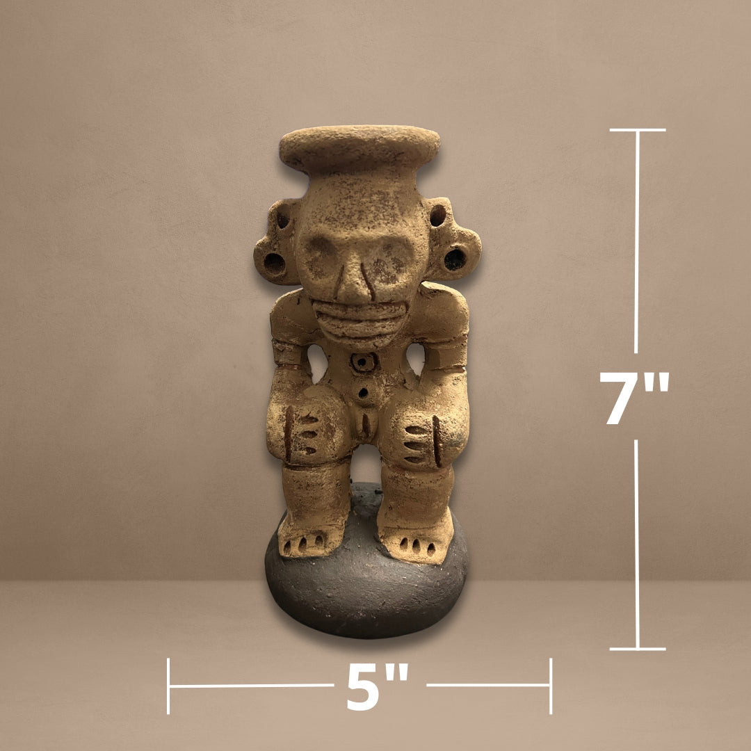 Cohoba - Guardián del ritual de la Cohoba en la cultura taína - Figuras precolombinas hechas a mano