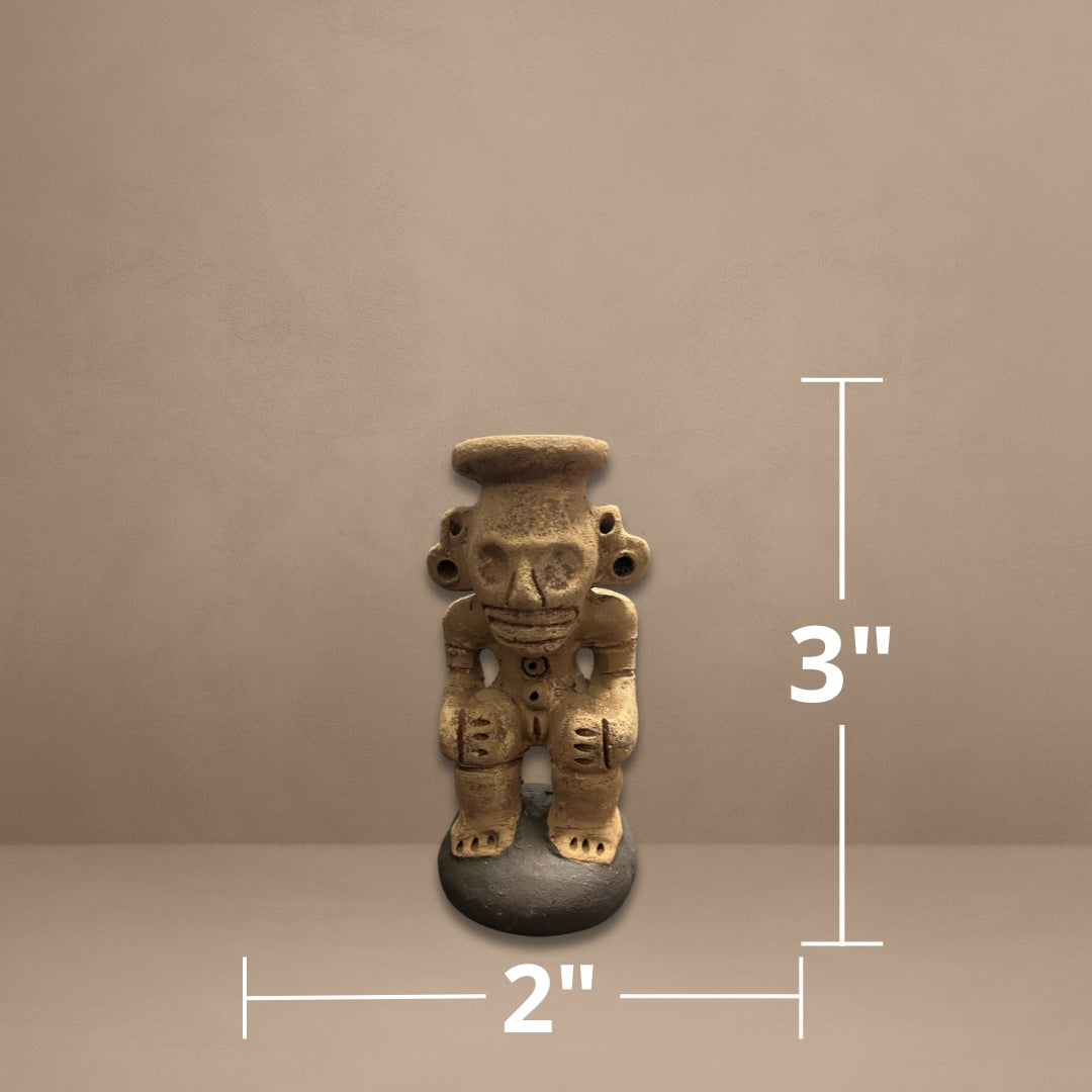 Cohoba - Guardián del ritual de la Cohoba en la cultura taína - Figuras precolombinas hechas a mano