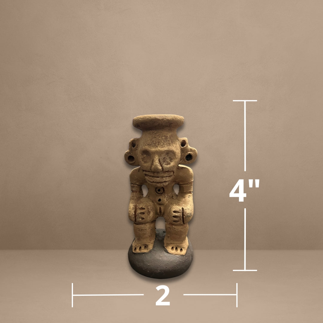 Cohoba - Guardián del ritual de la Cohoba en la cultura taína - Figuras precolombinas hechas a mano
