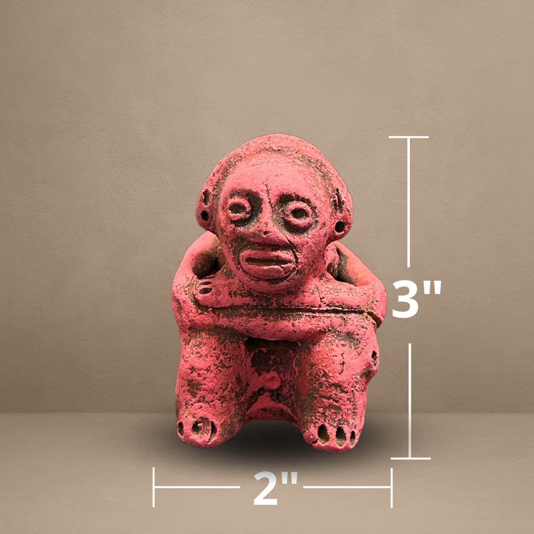 Anthropomorphic Effigy Vessel-Embodying the Taino God of Thought - Handcrafted figurines