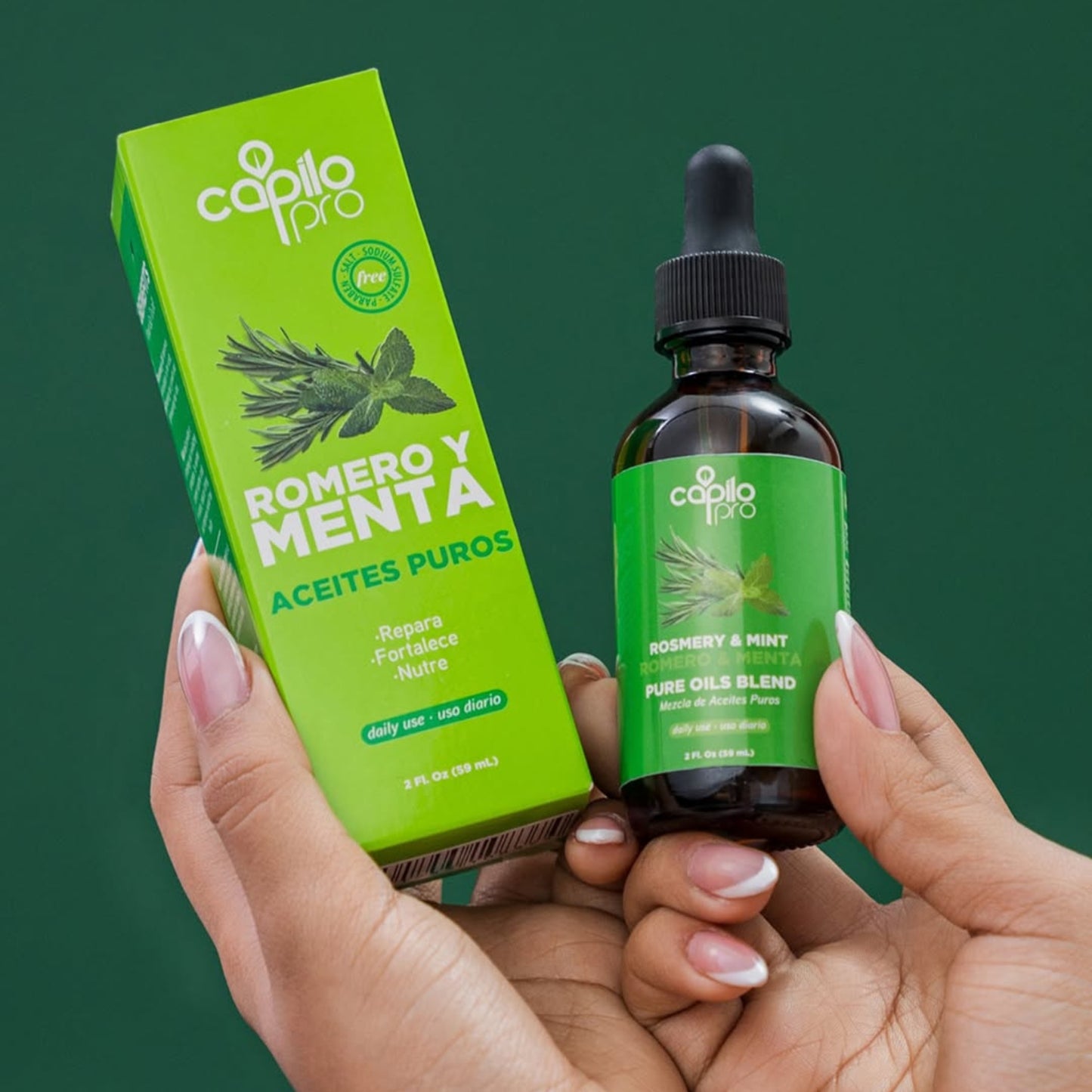 Pure Rosemary & Mint Oil – Hair & Scalp Treatment 2 oz - Nourishing Hair & Scalp Treatment | Dominican