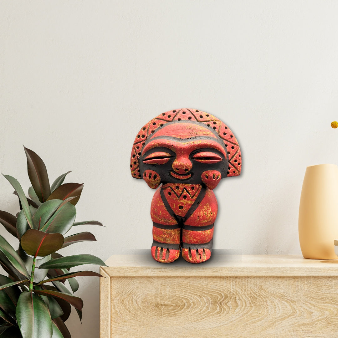 Moon Goddess - Embodying the Mystical Taino Moon Goddess - Handmade Taino statue