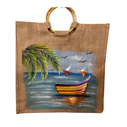 Jute Handbag – Handmade Dominican Souvenir with Island Style