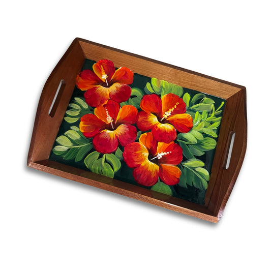 Handcrafted Wooden Tray – Cayenne Design | Bold Dominican Souvenir
