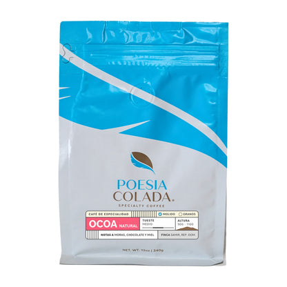 Poesía Colada Ocoa Natural Dominican Coffee 340g | Natural Process Dominican Republic Coffee
