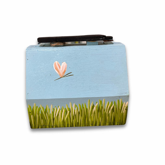 Shoe Shine Box – Dominican Souvenir with Countryside Woman Design