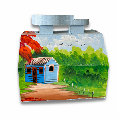 Caja de zapatos decorativa – Diseño tradicional dominicano | Auténtico souvenir dominicano