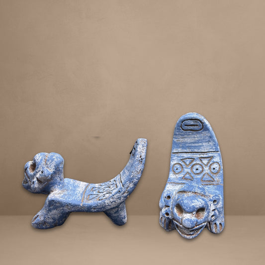Duho - Symbol of Leadership in Taino Culture - Handmade Taino figurines