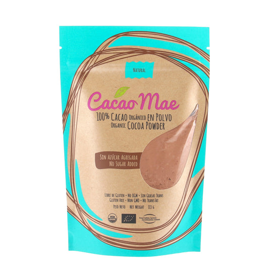 Cacao Mae – 100% Organic Dominican Cocoa Powder, No Sugar Added, Gluten Free (4oz & 8oz) – Direct from Dominican Republic