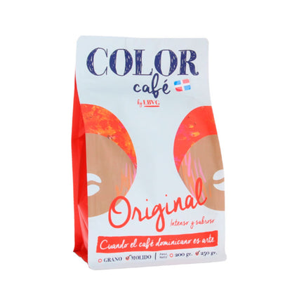 Color Café Original – 100% Arabica Dominican Coffee, Intense & Smooth Flavor, Made in DR, 250g