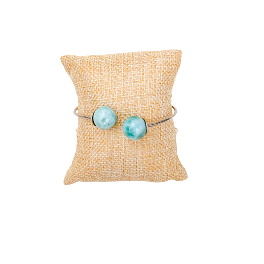 925 Sterling Silver Larimar Bracelets – Authentic Dominican Larimar Jewelry