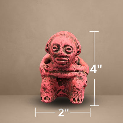 Anthropomorphic Effigy Vessel-Embodying the Taino God of Thought - Handcrafted figurines