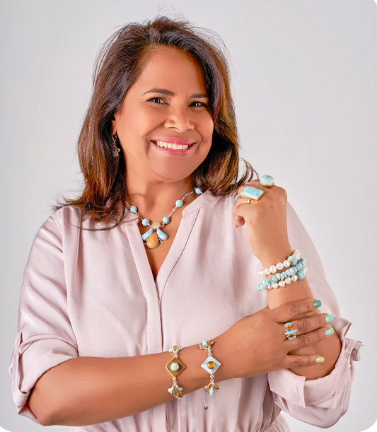 925 Sterling Silver Larimar Bracelets – Authentic Dominican Larimar Jewelry