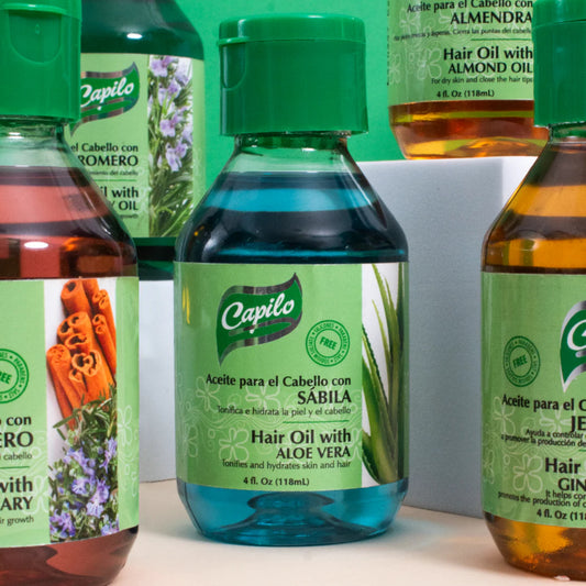 Cinnamon & Rosemary Oil – Capilo  4 oz | Dominican Scalp Strength & Shine
