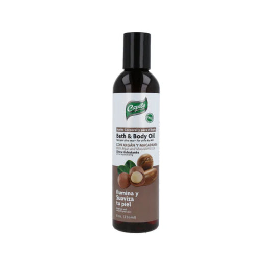 Argan & Macadamia Body & Bath Oil – 8 oz