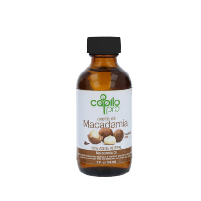 Macadamia Oil – Capilo Pro 2 oz | Dominican Hair & Scalp Nourishment
