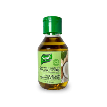 Coconut & Ginger Oil – Capilo 4 oz | Dominican Nourish & Revive