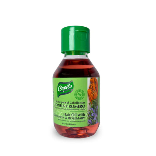 Cinnamon & Rosemary Oil – Capilo  4 oz | Dominican Scalp Strength & Shine