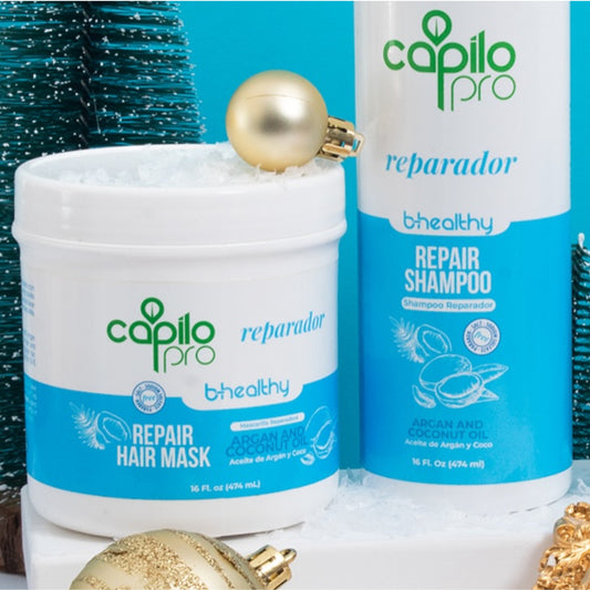 Repairing Hair Mask – B-Healthy Capilo Pro 16 oz – Dominican Hair Repair Treatment